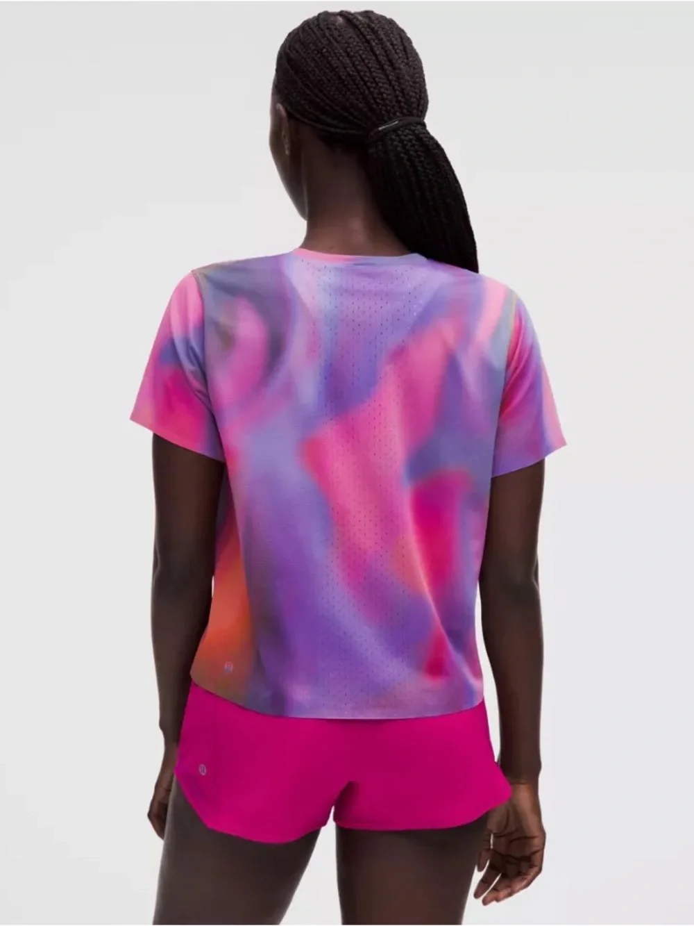 Lululemon Fast & Free Short Sleeve Shirt | Speed Glow Rainbow Tie Dye | XS | NWT